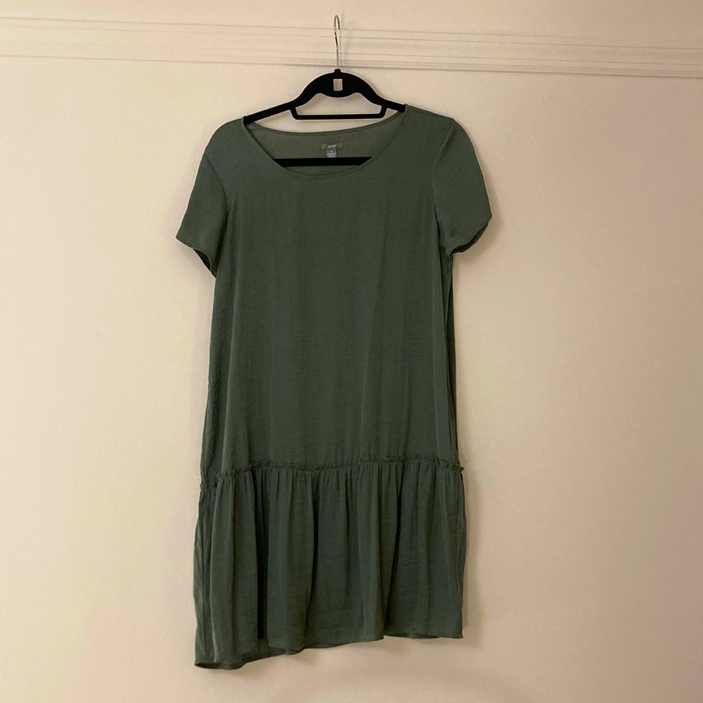 Silk effect satin dress